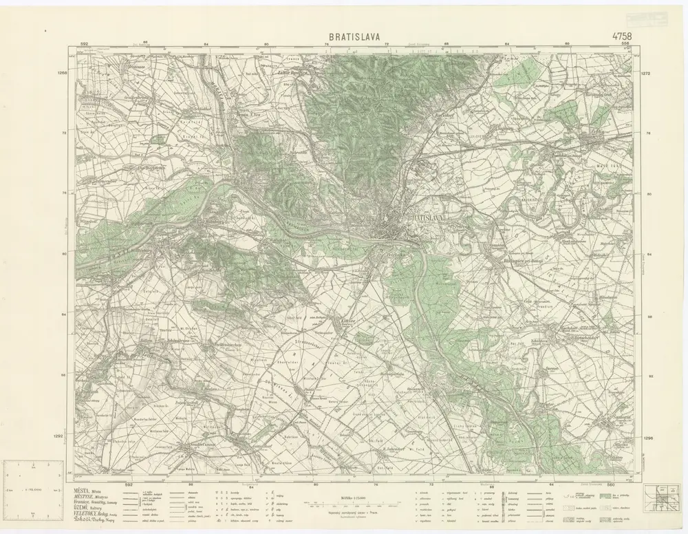 Voorbeeld van de oude kaart