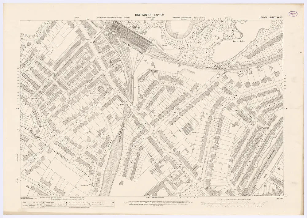 Voorbeeld van de oude kaart