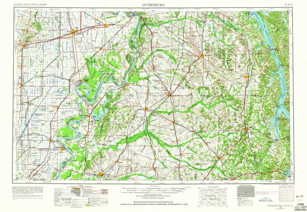 Voorbeeld van de oude kaart