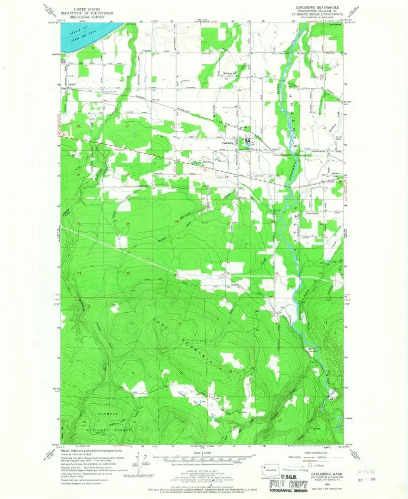 Voorbeeld van de oude kaart