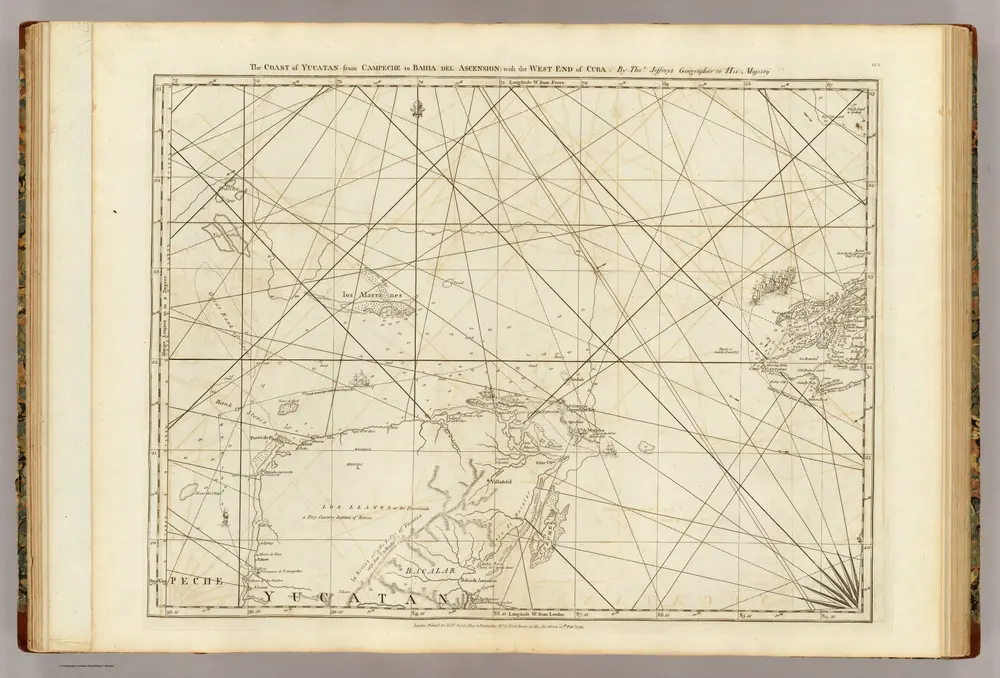 The coast of Yucatan from Campeche to Bahia del Ascension; with the west end of Cuba.