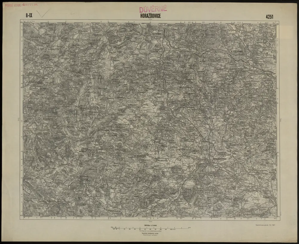 Voorbeeld van de oude kaart