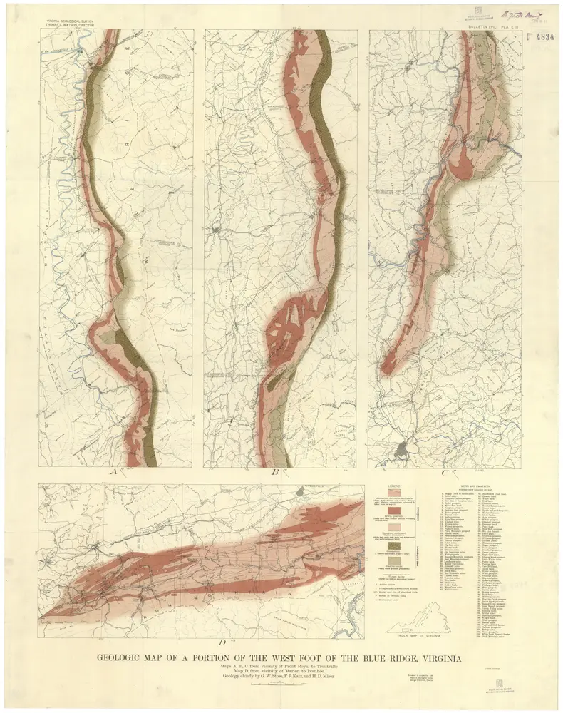 Voorbeeld van de oude kaart