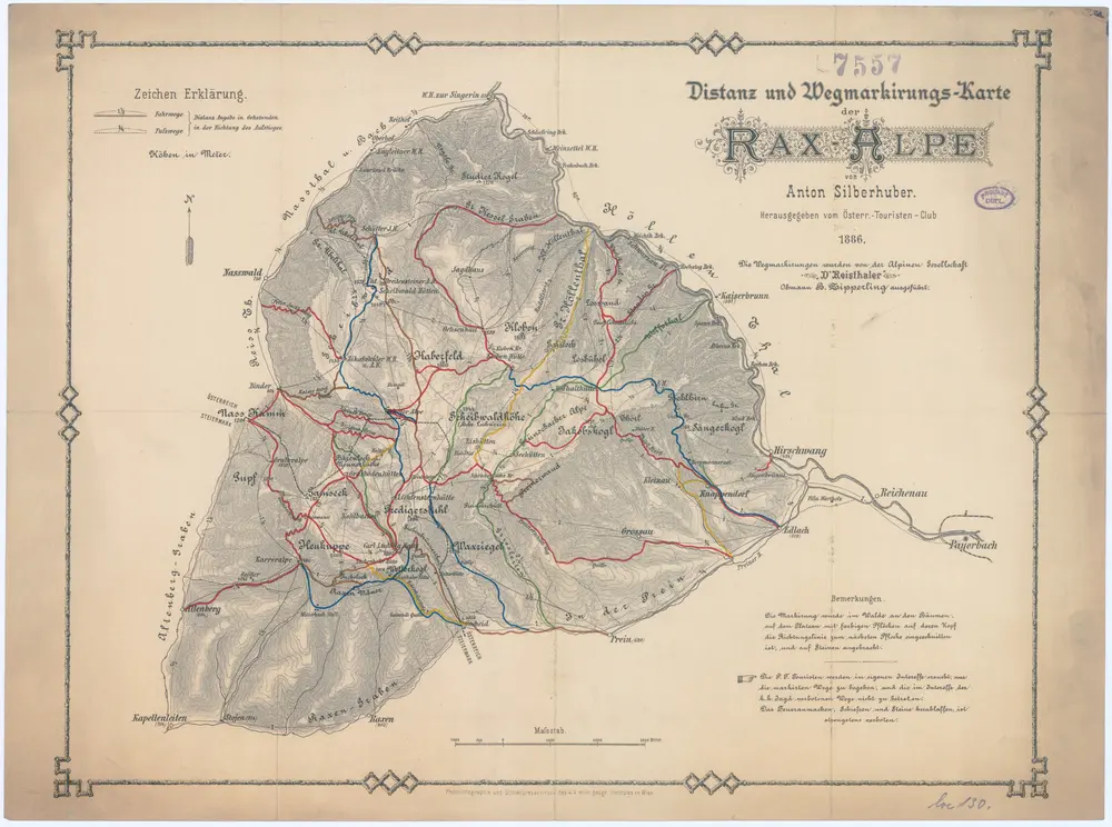 Voorbeeld van de oude kaart