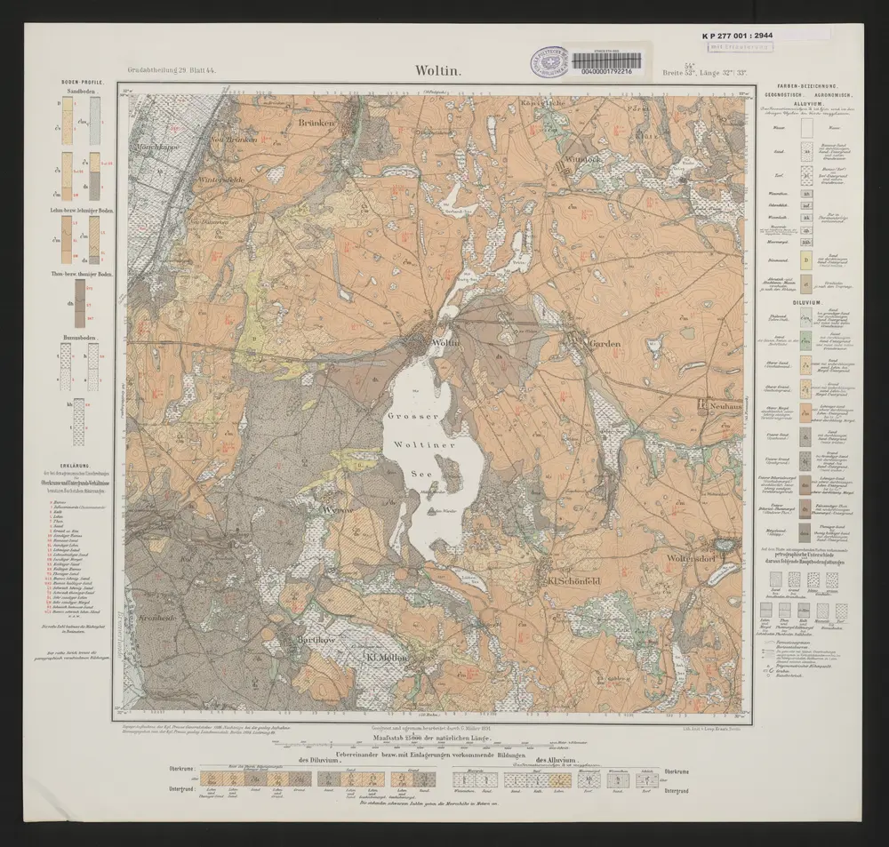 Voorbeeld van de oude kaart