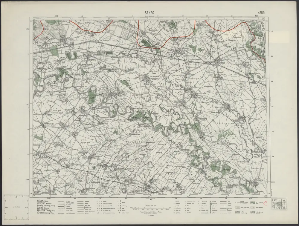 Voorbeeld van de oude kaart