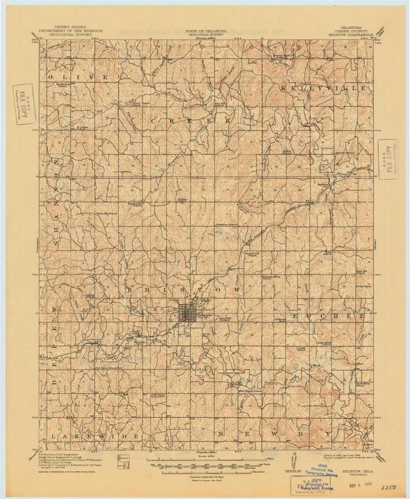 Voorbeeld van de oude kaart