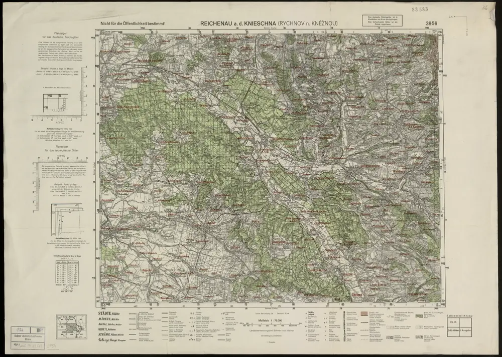 Voorbeeld van de oude kaart