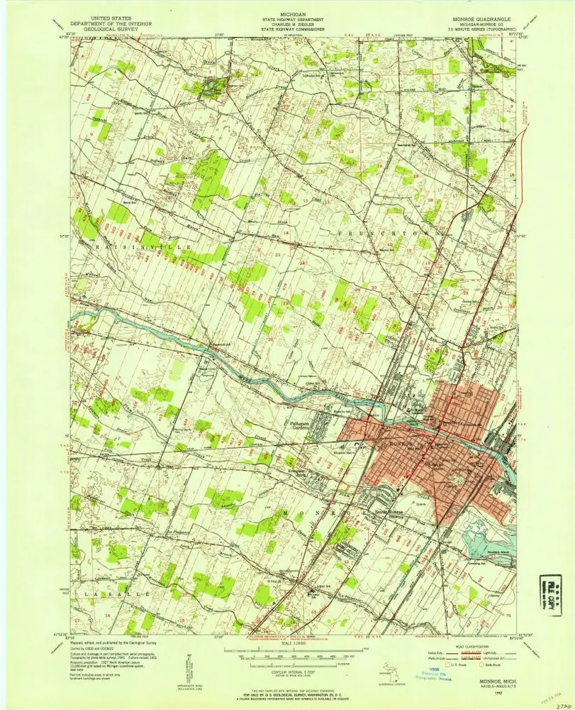 Voorbeeld van de oude kaart