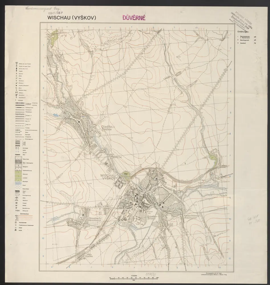 Voorbeeld van de oude kaart