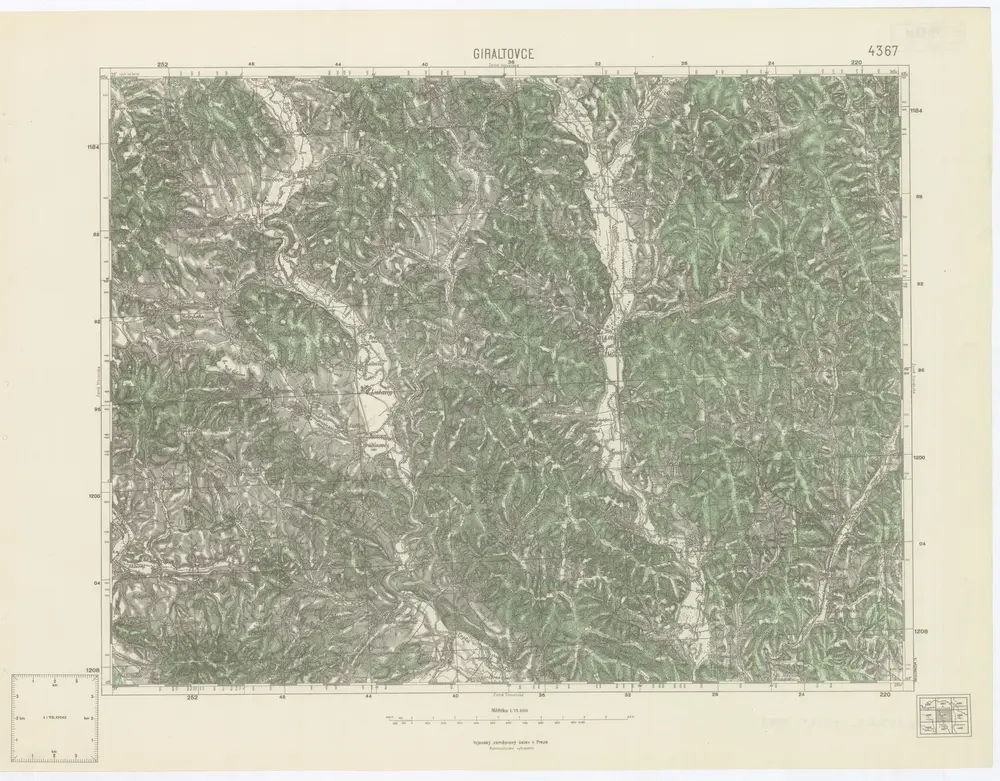 Voorbeeld van de oude kaart