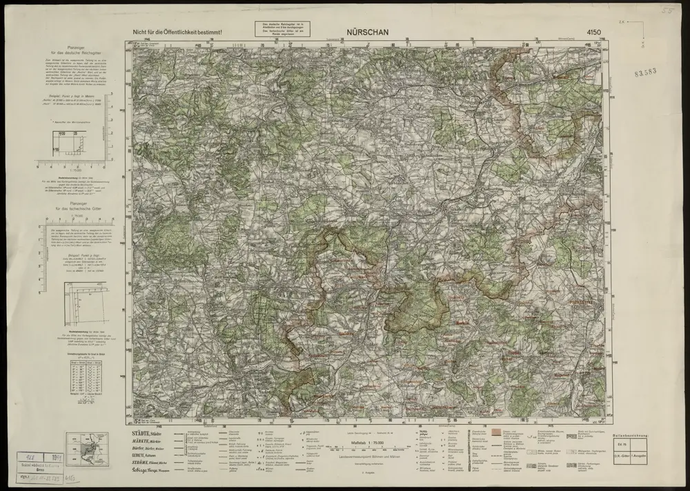 Voorbeeld van de oude kaart