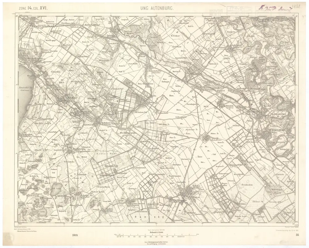 Voorbeeld van de oude kaart