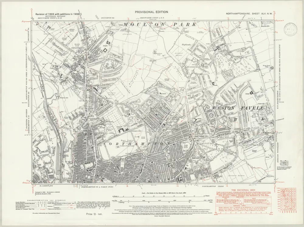 Voorbeeld van de oude kaart