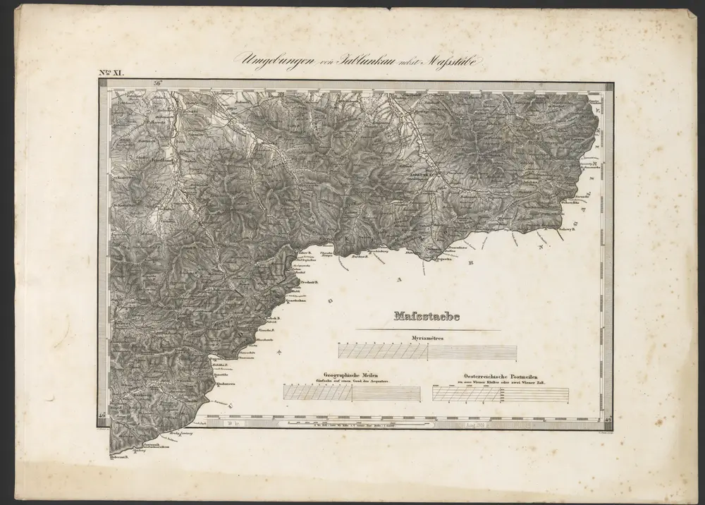 Voorbeeld van de oude kaart