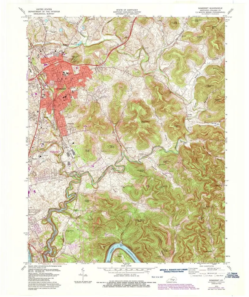 Voorbeeld van de oude kaart