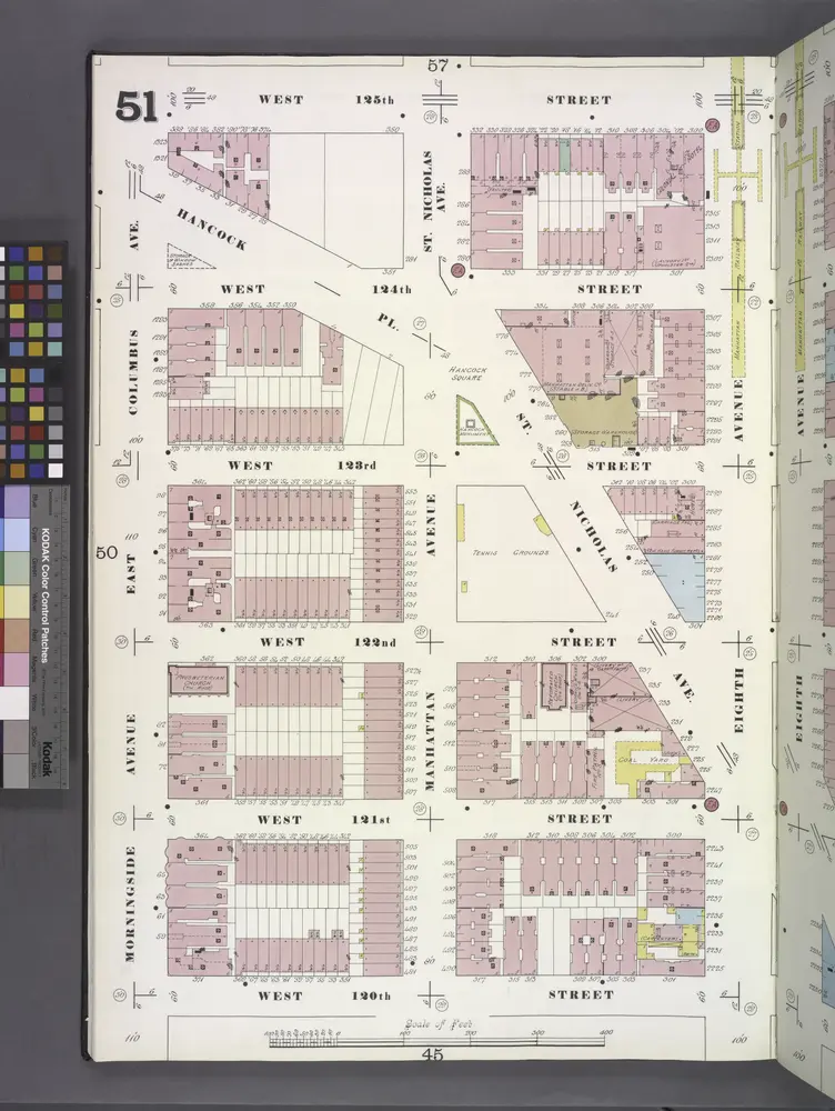 Manhattan, V. 7, Plate No. 51 [Map bounded by W. 125th St., 8th Ave., W ...