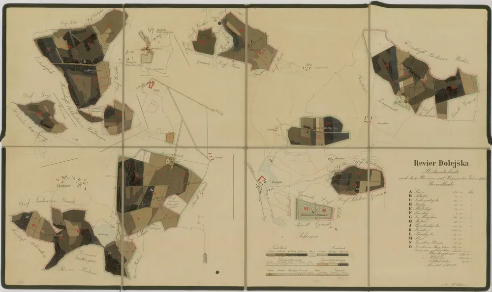 Voorbeeld van de oude kaart