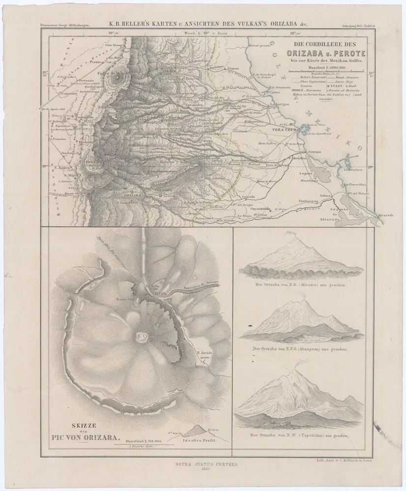 Voorbeeld van de oude kaart