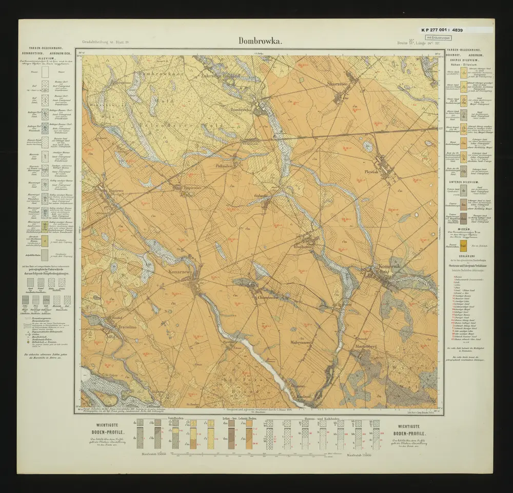 Voorbeeld van de oude kaart