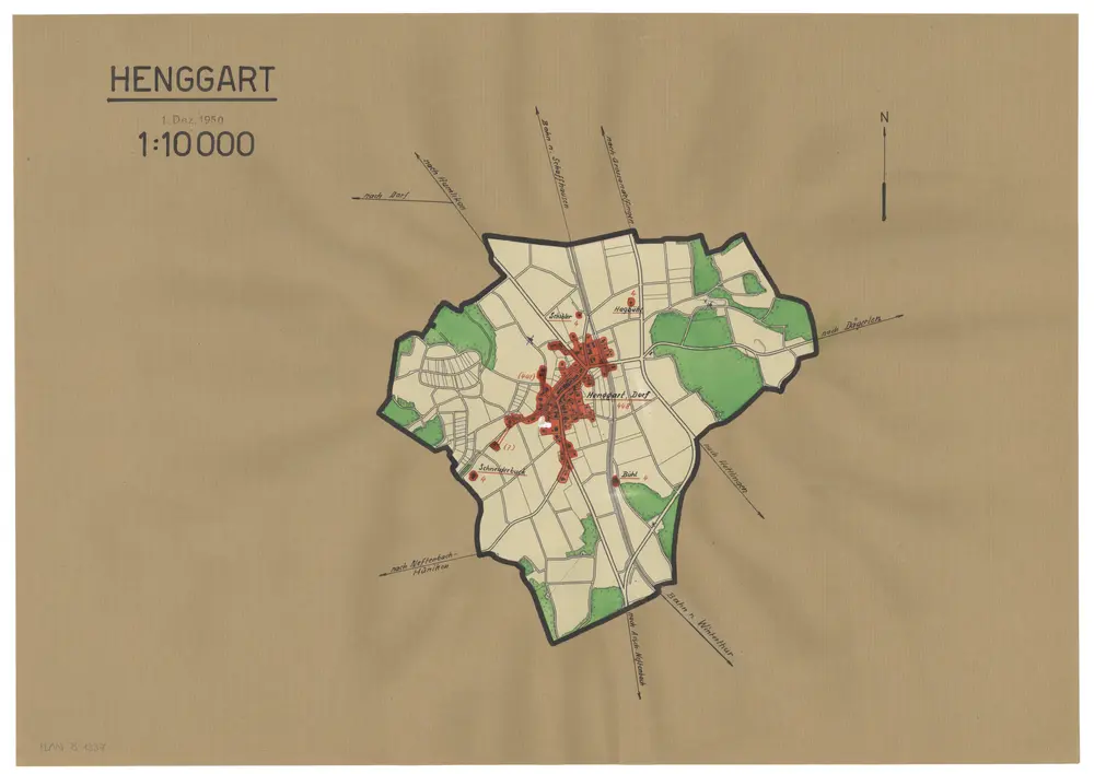 Voorbeeld van de oude kaart