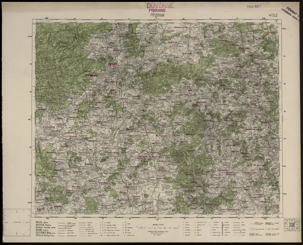 Voorbeeld van de oude kaart