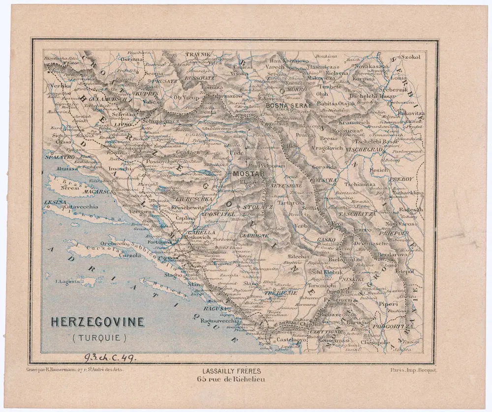 Aperçu de l'ancienne carte