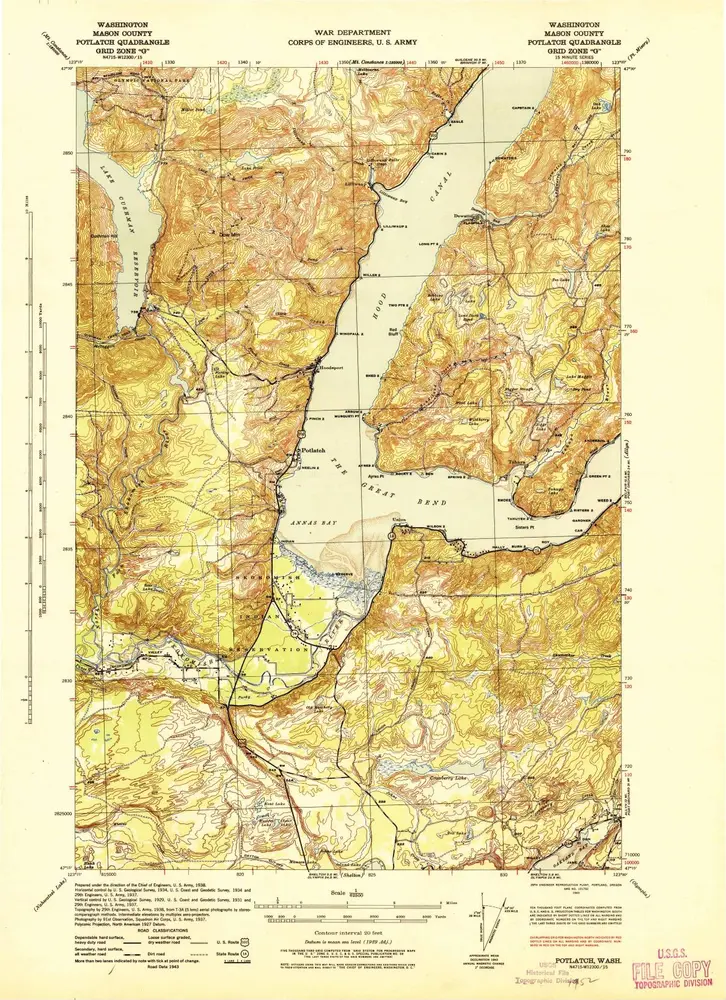 Voorbeeld van de oude kaart