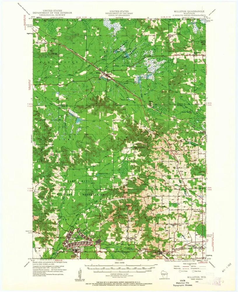 Voorbeeld van de oude kaart