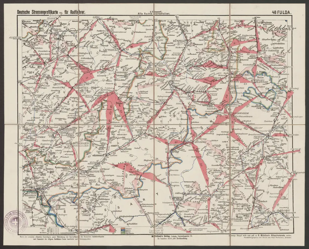 Voorbeeld van de oude kaart