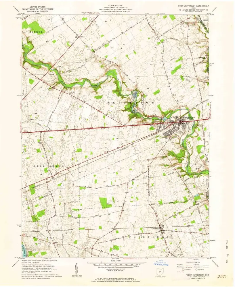 Voorbeeld van de oude kaart