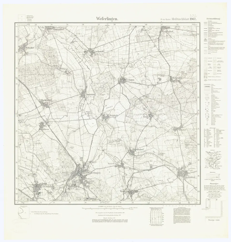 Voorbeeld van de oude kaart