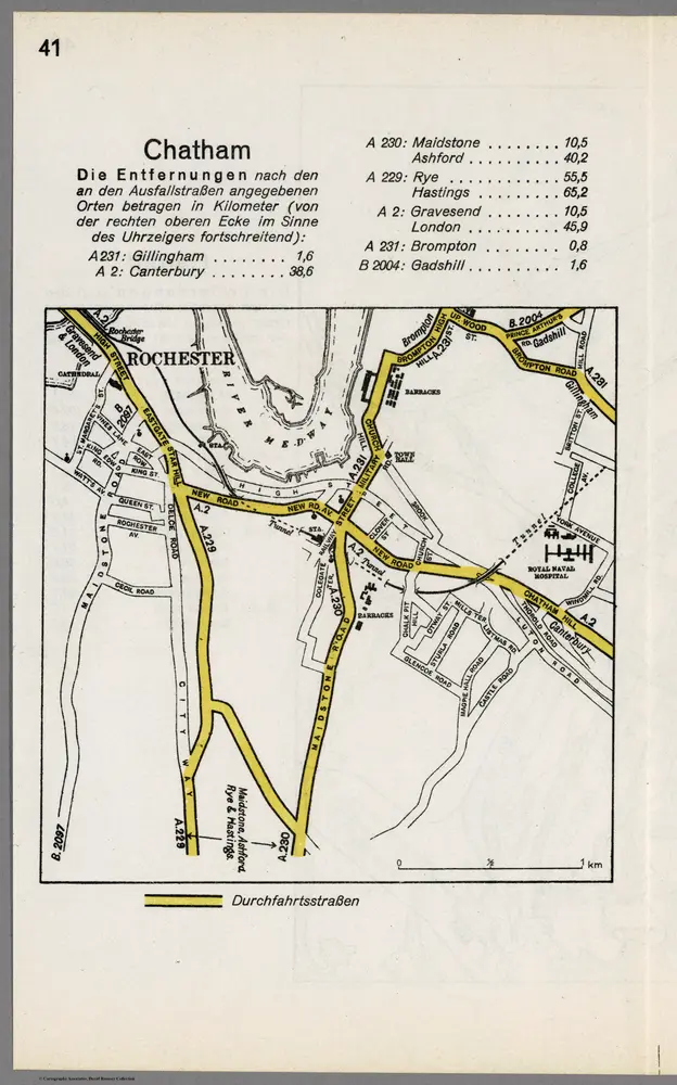 Voorbeeld van de oude kaart