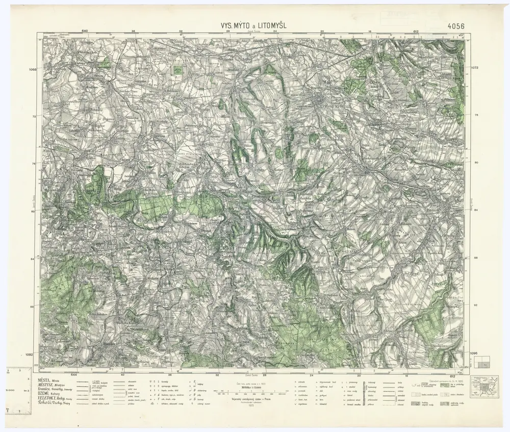 Voorbeeld van de oude kaart