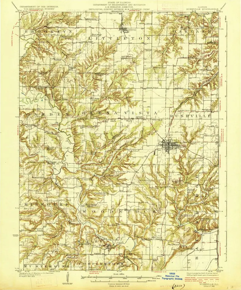 Voorbeeld van de oude kaart