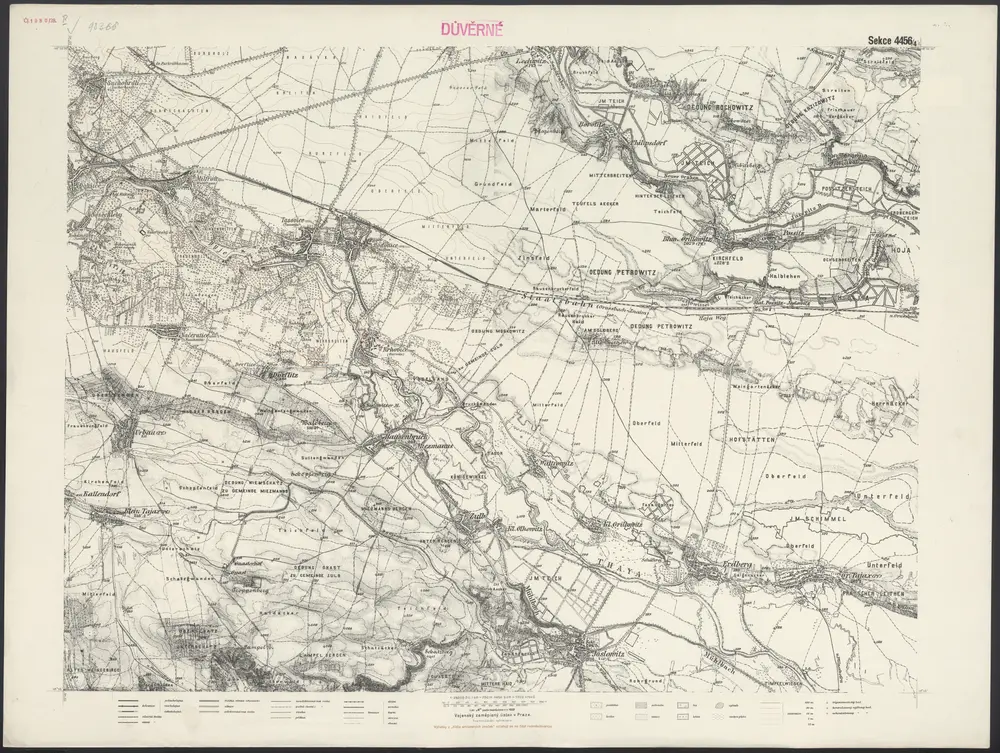 Voorbeeld van de oude kaart