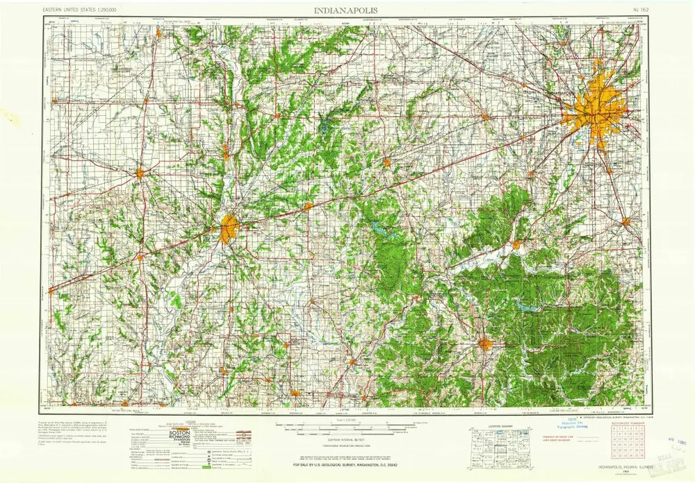 Voorbeeld van de oude kaart