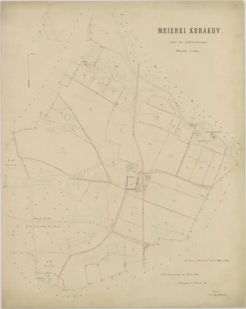 Voorbeeld van de oude kaart