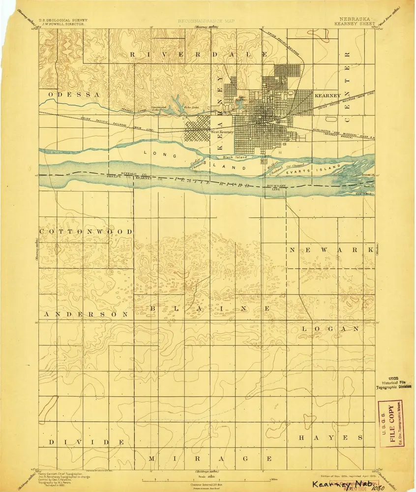 Voorbeeld van de oude kaart