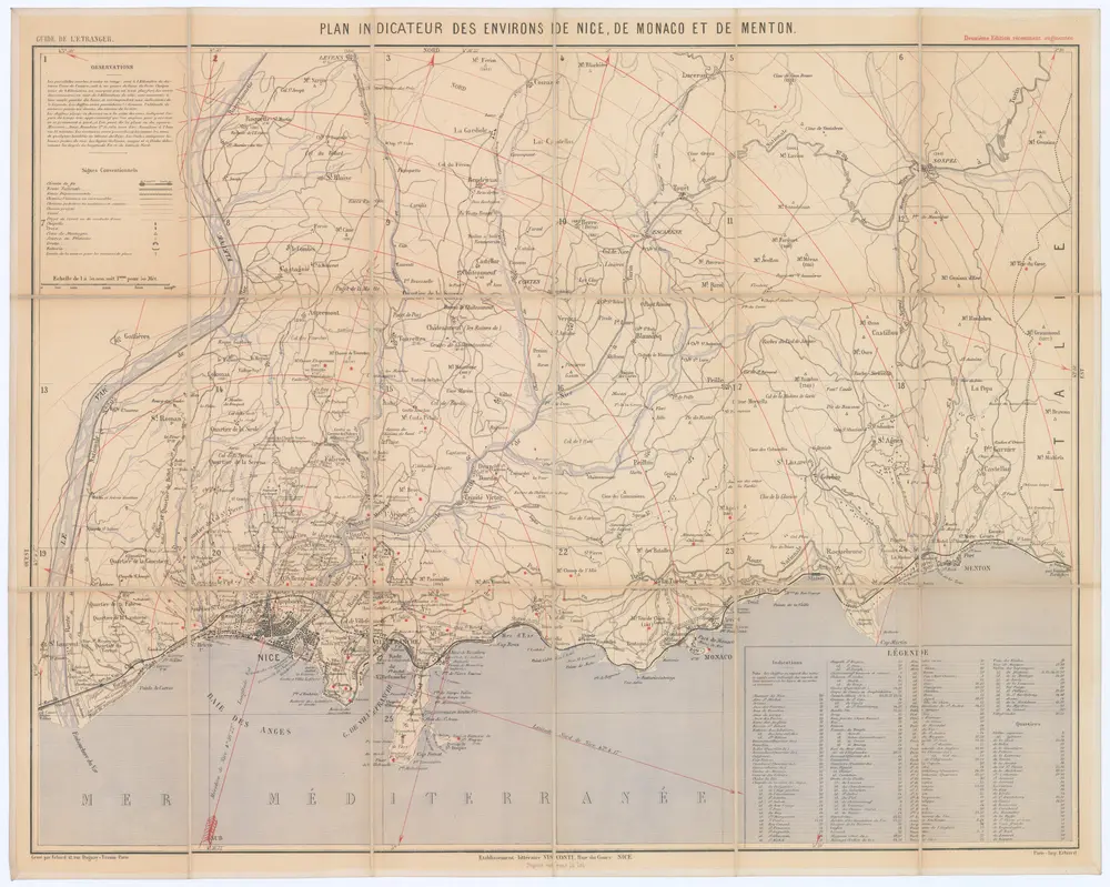 Aperçu de l'ancienne carte