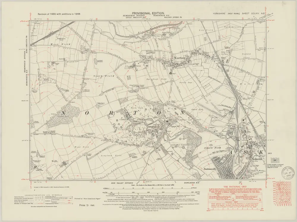 Voorbeeld van de oude kaart