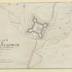 PLAN of FORT STANWIX Built at the Onnida Station 1758.