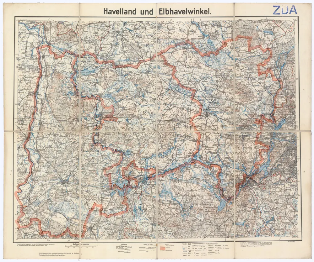 Voorbeeld van de oude kaart