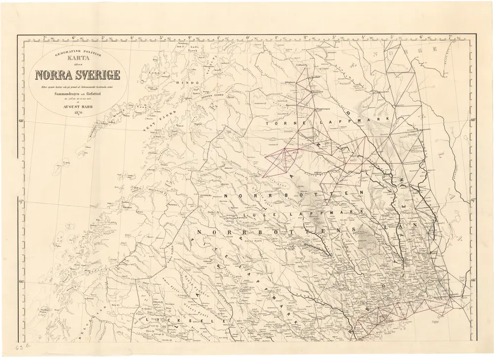 Voorbeeld van de oude kaart