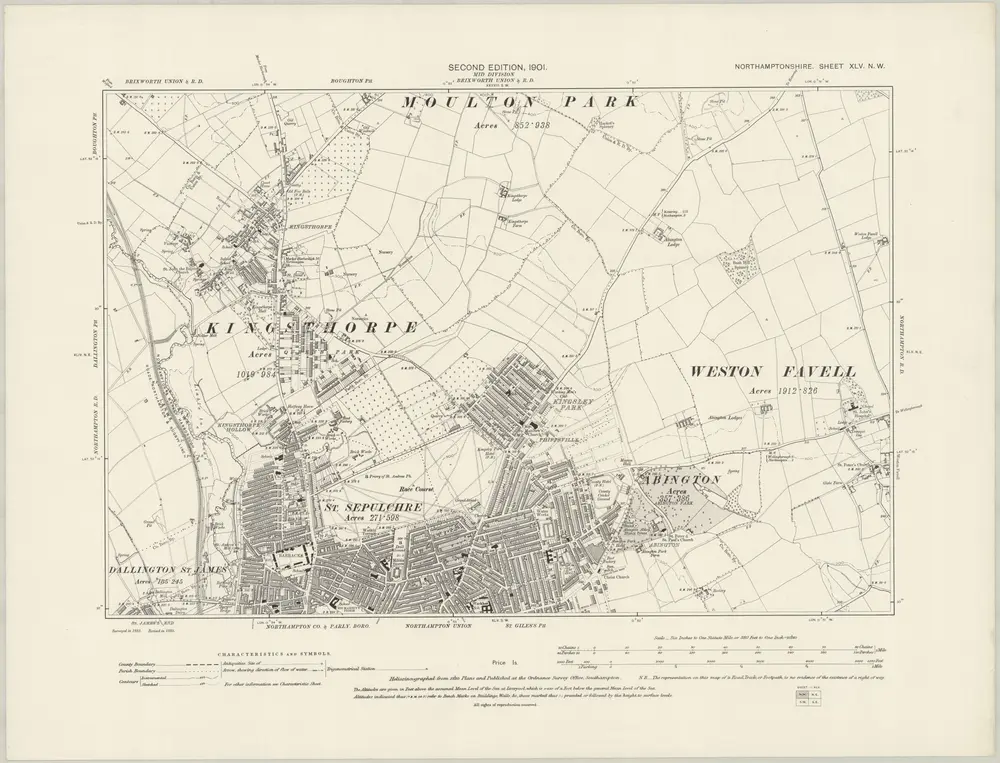 Voorbeeld van de oude kaart