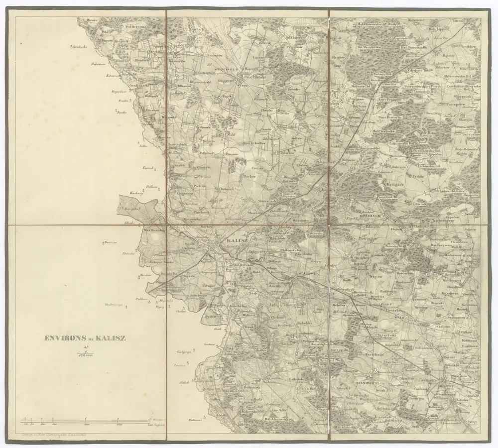 Voorbeeld van de oude kaart