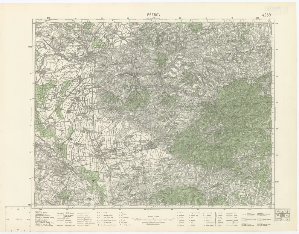 Voorbeeld van de oude kaart