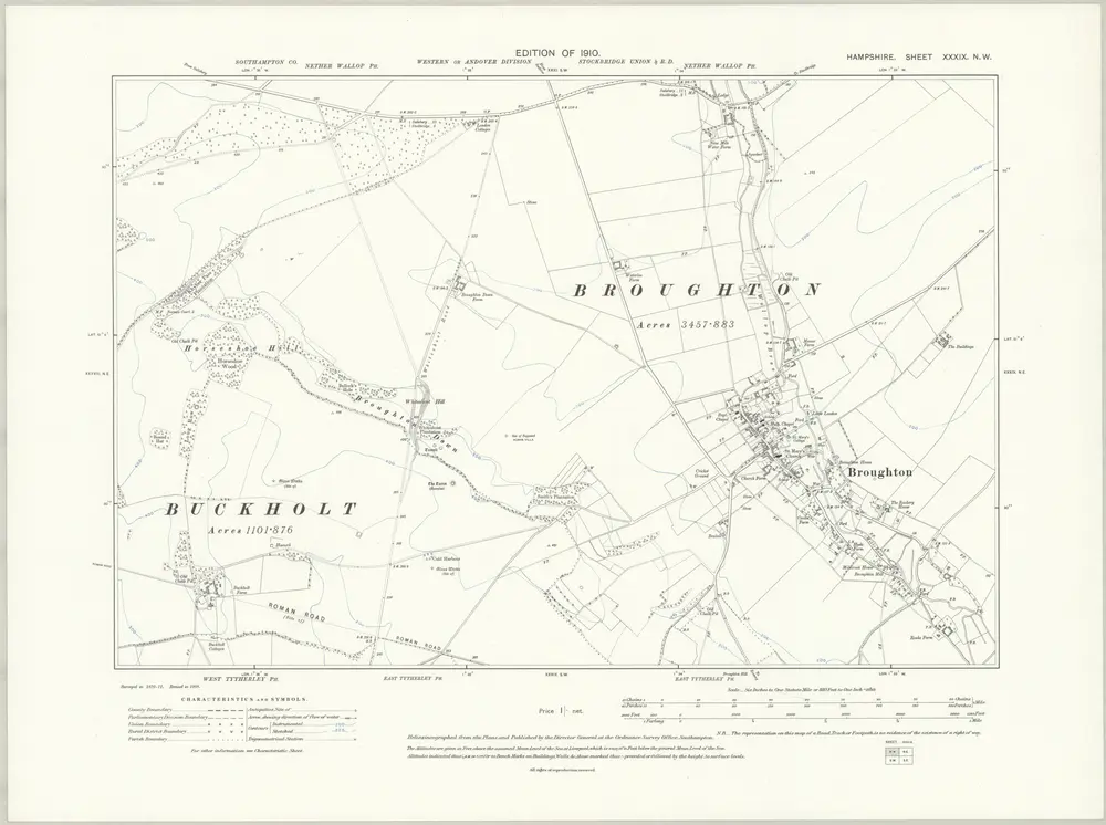 Voorbeeld van de oude kaart