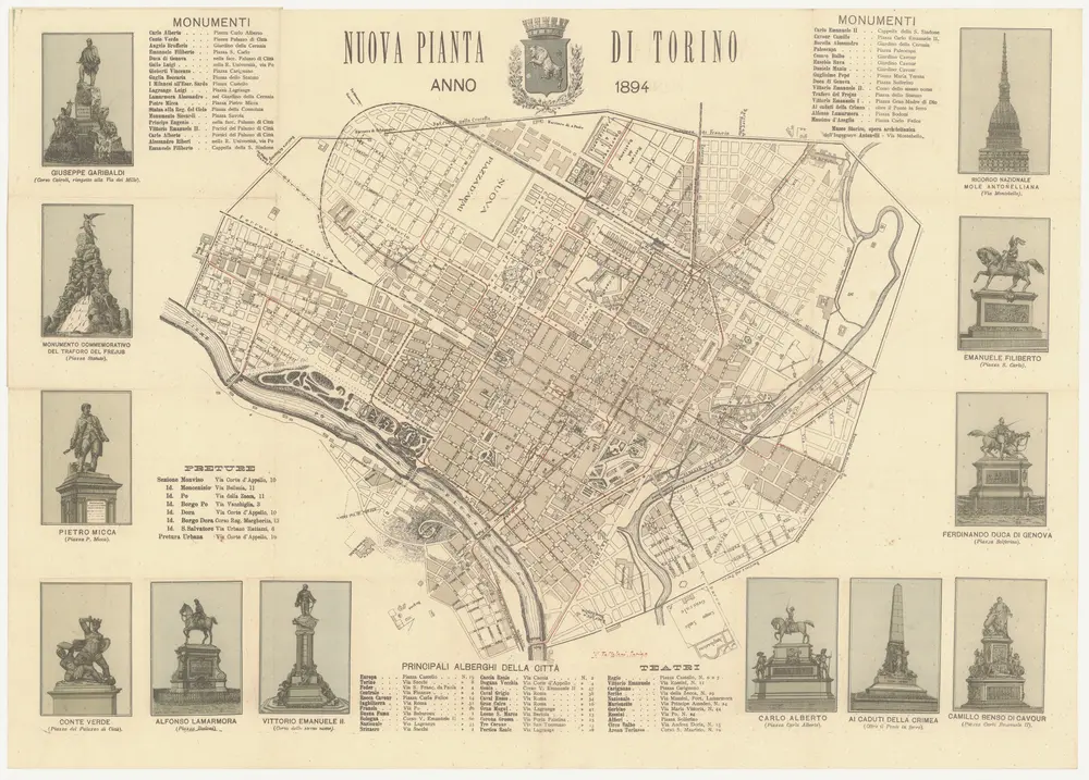 Voorbeeld van de oude kaart