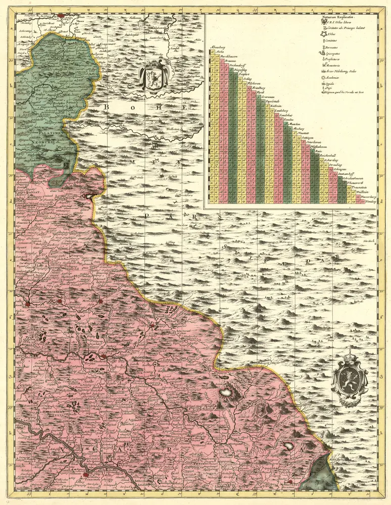 Voorbeeld van de oude kaart